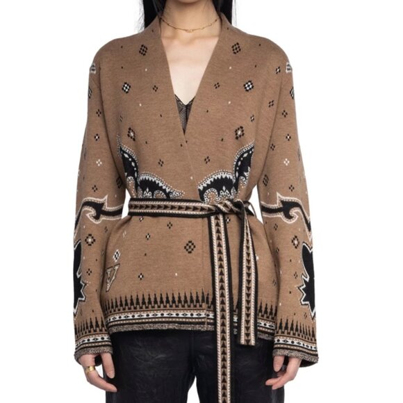 Zadig & Voltaire Kala We Merino Wool Cardigan - Picture 5 of 6